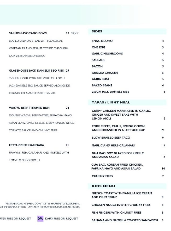 The Glasshouse Cafe, located at Northcote, Auckland 0627 Foodporn by The Foodporn Group PTY LTD