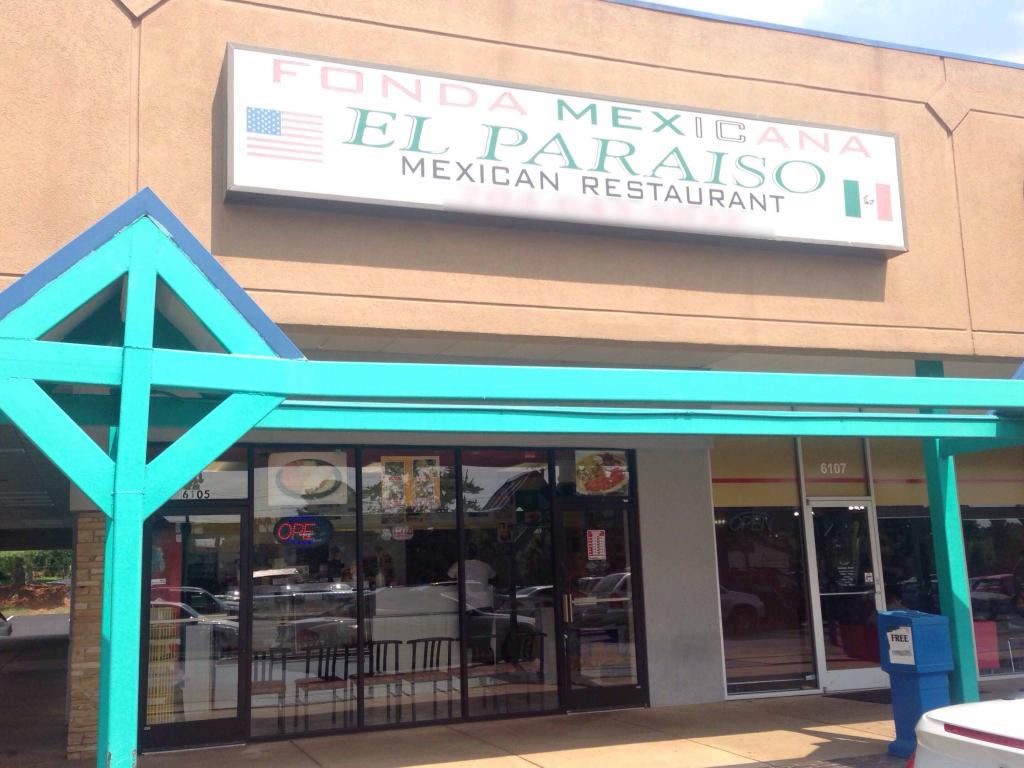 Fonda Mexicana El Paraiso, 6105 South Boulevard, Charlotte, NC 28217 |  Foodporn By Urbanspoon