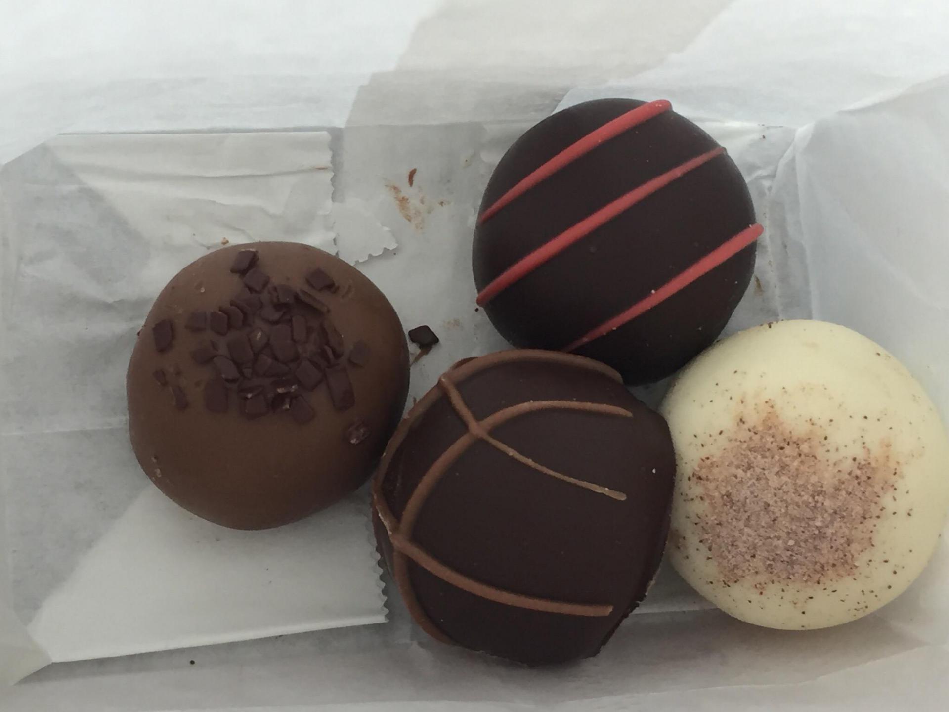 Menus of Catherine's Chocolates, located at Great Barrington, MA